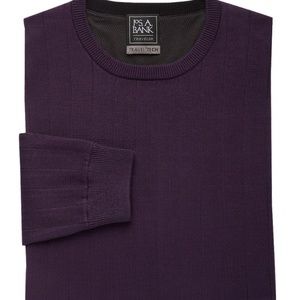 XL Jos A Bank purple traveler sweater